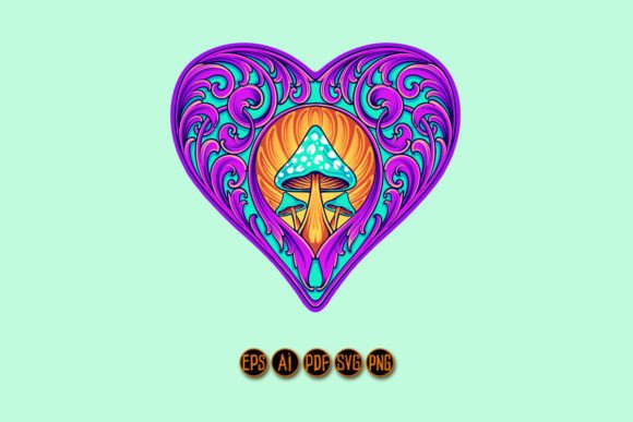 Download Glamorous Heart Ornament with Magic - Glamorous Collection
