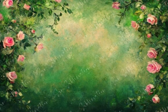 Download A Lush Green Background Embellished - Background Collection